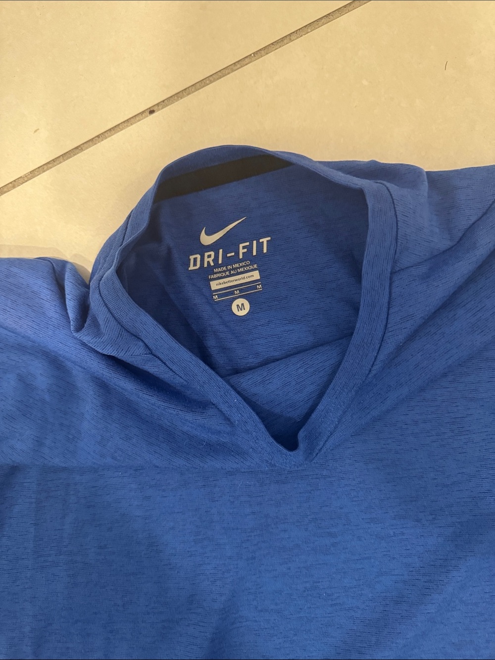 Nike Royal Blue Dri-FIT Short Sleeve Tee - Picture 3 of 4